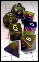 Dice : Dice - Dice Sets - DTD Neon For Rainbow with White Numerals - Amazom May 2024